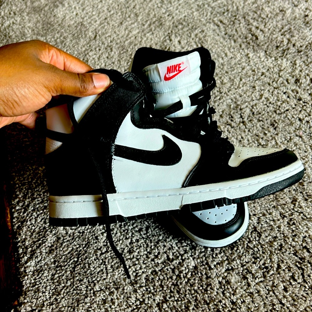 High top panda dunks